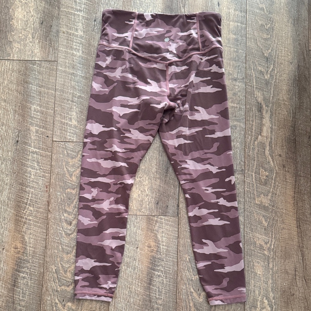 Athleta Purple Pink Camo High-Rise Leggings